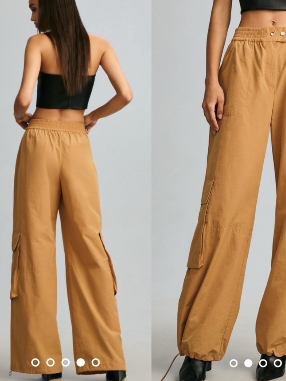 Anthropologie parachute tan Cargo Pants - Picture 2 of 4